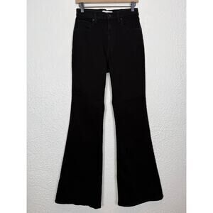 Abercrombie & Fitch The Flare Ultra High Rise Jeans Black Size 28/6 Long